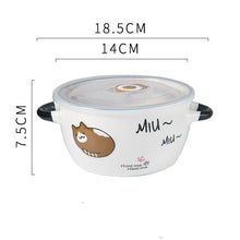Lade das Bild in den Galerie-Viewer, Niedliche Instant-Nudelschüssel mit Deckel