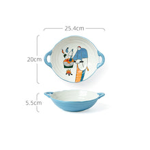 Lade das Bild in den Galerie-Viewer, Keramikgeschirr und -besteck im japanischen Stil für den Haushalt