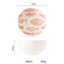 Lade das Bild in den Galerie-Viewer, Keramikgeschirr im japanischen Stil mit kreativer Prägung