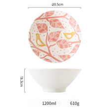 Lade das Bild in den Galerie-Viewer, Keramikgeschirr im japanischen Stil mit kreativer Prägung