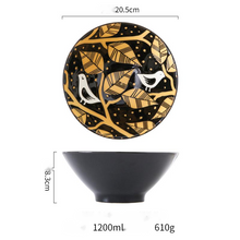 Lade das Bild in den Galerie-Viewer, Keramikgeschirr im japanischen Stil mit kreativer Prägung