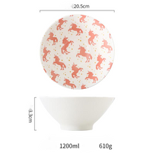 Lade das Bild in den Galerie-Viewer, Keramikgeschirr im japanischen Stil mit kreativer Prägung