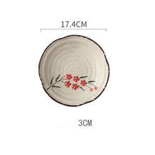 Lade das Bild in den Galerie-Viewer, Handbemalter Teller im japanischen Stil