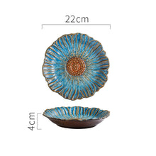 Lade das Bild in den Galerie-Viewer, Geschirr aus Keramik mit unregelmäßiger Form im maritimen Stil