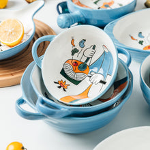 Lade das Bild in den Galerie-Viewer, Keramikgeschirr und -besteck im japanischen Stil für den Haushalt