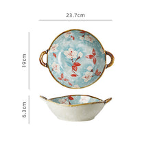 Lade das Bild in den Galerie-Viewer, Stilvolle Schüssel mit asiatischer Verzierung für Pho, Ramen, Suppen und mehr!