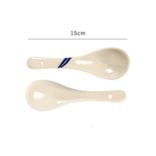 Lade das Bild in den Galerie-Viewer, Vierteilige keramische Suppenschalen, Tassen und flache Teller