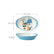 Lade das Bild in den Galerie-Viewer, Keramikgeschirr und -besteck im japanischen Stil für den Haushalt