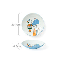 Lade das Bild in den Galerie-Viewer, Keramikgeschirr und -besteck im japanischen Stil für den Haushalt