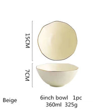 Lade das Bild in den Galerie-Viewer, Elegante Schüsseln, verziert mit goldenem Rand