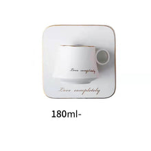 Lade das Bild in den Galerie-Viewer, Elegantes Kaffee-Set mit goldenen Details im Marmor-Stil