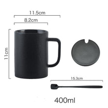 Lade das Bild in den Galerie-Viewer, Frosted Personality Ceramic Mug Stoneware Black Retro Coffee Cup Milk Tea Water Cup Japanese Simple Cup