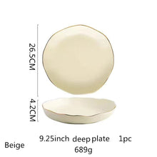 Lade das Bild in den Galerie-Viewer, Elegante Schüsseln, verziert mit goldenem Rand