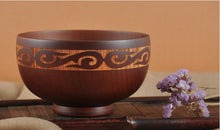 Lade das Bild in den Galerie-Viewer, Mongolischen Holzschale mit mongolischen Verzierungen
