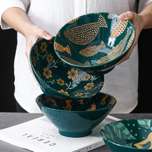 Lade das Bild in den Galerie-Viewer, Keramikgeschirr im japanischen Stil mit kreativer Prägung
