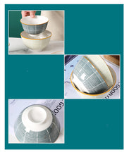 Lade das Bild in den Galerie-Viewer, Nordic Style Unterglasur-Keramik kleine Reisschale 4,5 Zoll
