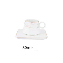 Lade das Bild in den Galerie-Viewer, Elegantes Kaffee-Set mit goldenen Details im Marmor-Stil
