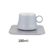 Lade das Bild in den Galerie-Viewer, Elegantes Kaffee-Set mit goldenen Details im Marmor-Stil
