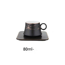 Lade das Bild in den Galerie-Viewer, Elegantes Kaffee-Set mit goldenen Details im Marmor-Stil
