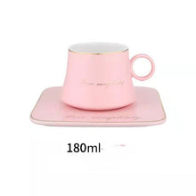 Lade das Bild in den Galerie-Viewer, Elegantes Kaffee-Set mit goldenen Details im Marmor-Stil
