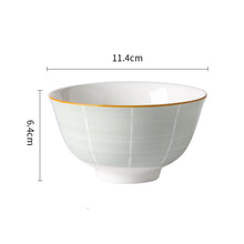 Lade das Bild in den Galerie-Viewer, Nordic Style Unterglasur-Keramik kleine Reisschale 4,5 Zoll
